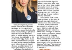 Yaz aylarında sık kullanılan deodorant ve roll-on kansere yol açar mı?