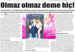 Meme Kanserine Karşı Farkındalık “Olmaz Olmaz Deme Hiç”