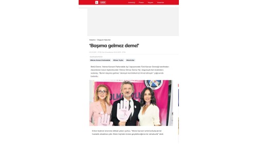 Meme Kanserine Karşı Farkındalık “Olmaz Olmaz Deme Hiç”