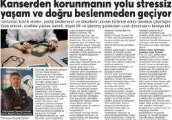 Kanserden Korunmanın Yolu Doğru Beslenme - 2025