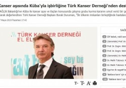 Kanser Aşısı için Küba ile İş Birliği - 2019