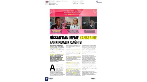 Türk Kanser Derneği & Nissan Meme Kanserine Farkındalık Çağrısı