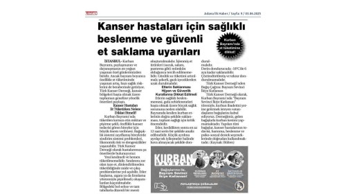 Kurban Bayramı’nda Et Tüketimine Dikkat! - 2025