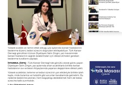 Yazın Kanser Hastaları ne Yemeli ve İçmeli